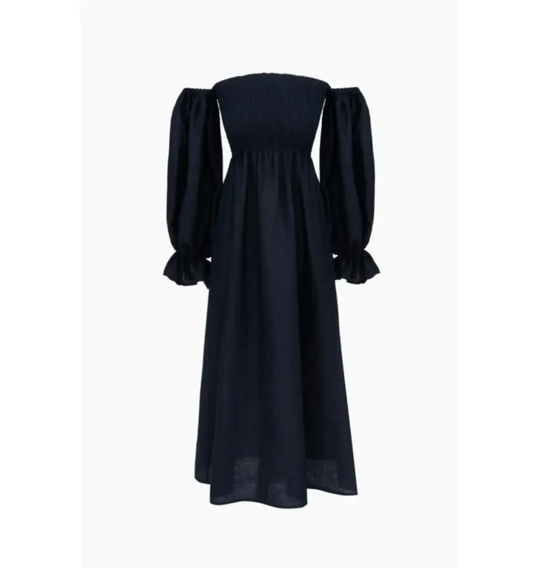 Sleeper Atlanta Dress in Navy Size S / UK 8 for rent on The Volte - main image