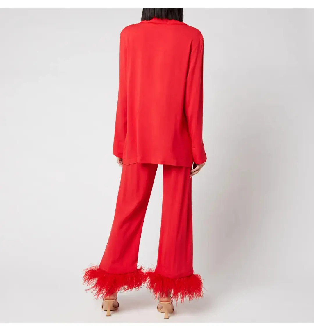 Sleeper Feather Pyjama Party Set Red Size UK 10 for rent on The Volte - main image