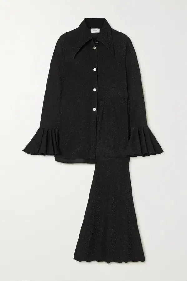 Sleeper Cosmos Flare Lounge Suit Black Size UK 8 - Image 5