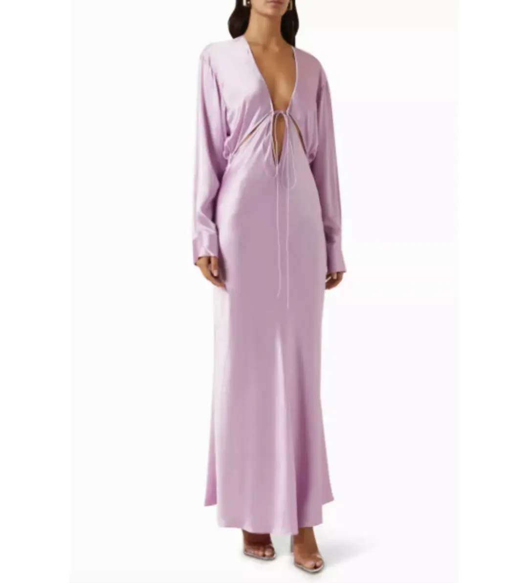 Christopher Esber Triquetra Cut Out Dress Pink Size 12 for rent on The Volte - main image