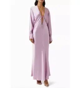 Christopher Esber Triquetra Cut Out Dress Pink Size 12 for rent on The Volte - image 1