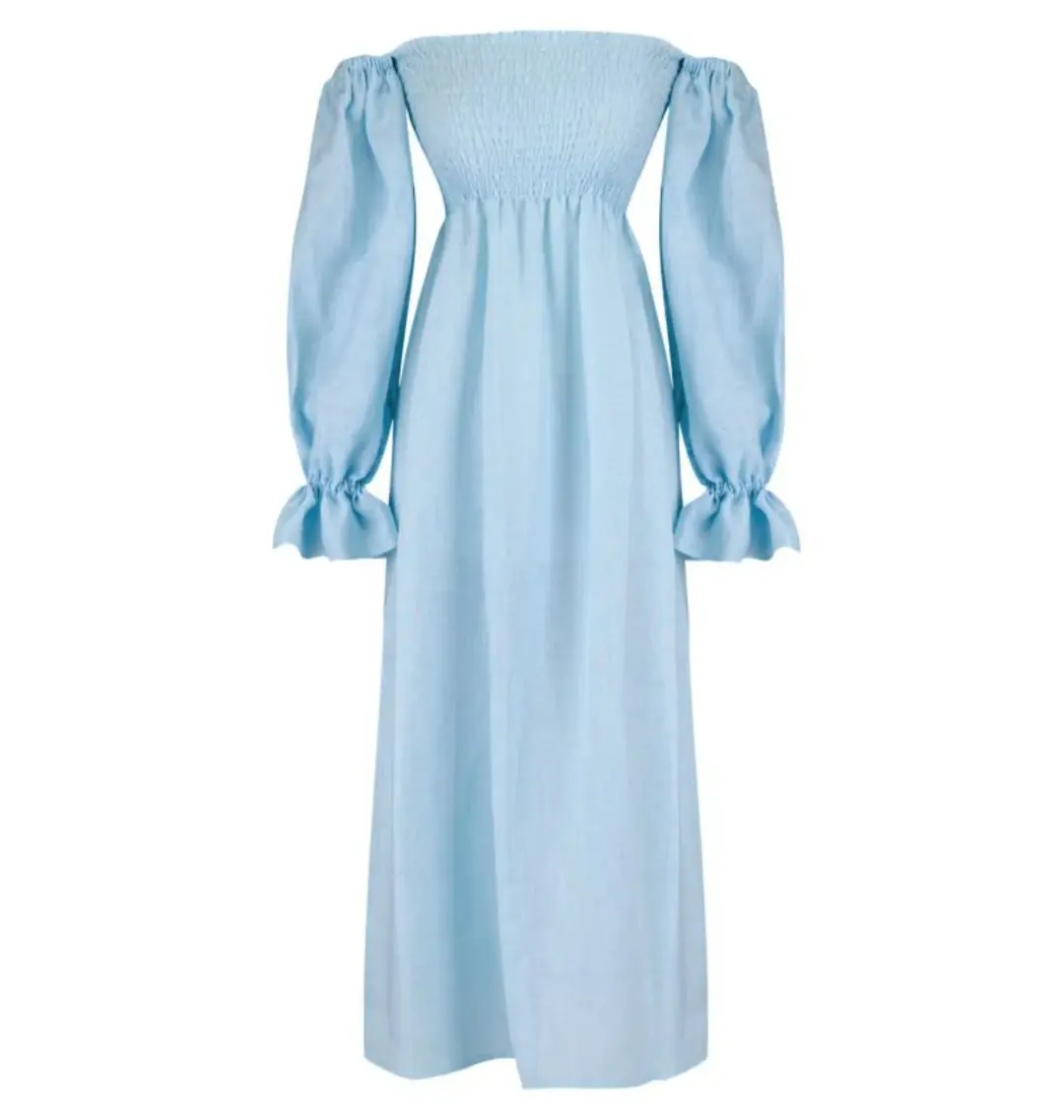 Sleeper Atlanta Dress Blue Size UK 10 for rent on The Volte - main image