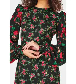 The Vampire's Wife Villanelle Rose Dress Black Size 8 for rent on The Volte - image 3