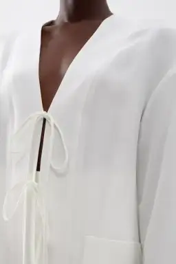 Raey Tie Front Pyjama Jacket Size 10 for rent on The Volte - image 2