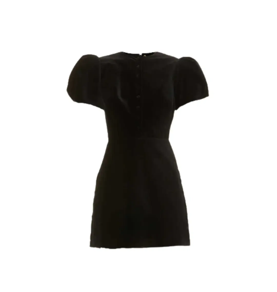 The Vampire’s Wife Heartbreak Puff Sleeve Dress Black Size UK 12 for rent on The Volte - main image