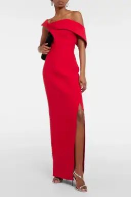 Roland Mouret One Shoulder Asymmetrical Gown Size 10 for rent on The Volte - image 3