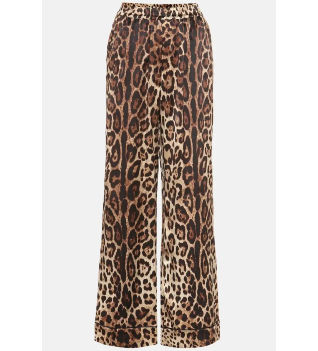Dolce & Gabbana Leopard Silk Trousers UK 10 for rent on The Volte - main image