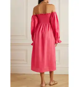 Sleeper Atlanta Midi Dress Pink Size S/UK 8 for rent on The Volte - image 2