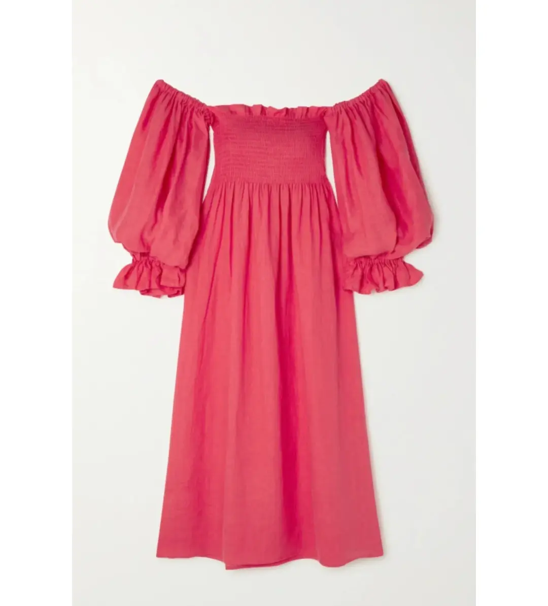 Sleeper Atlanta Midi Dress Pink Size S/UK 8 for rent on The Volte - main image