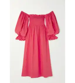 Sleeper Atlanta Midi Dress Pink Size S/UK 8 for rent on The Volte - image 3