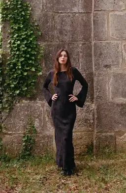 Realisation Par Gia Maxi Dress Midnight Rose Black Size L / UK 12