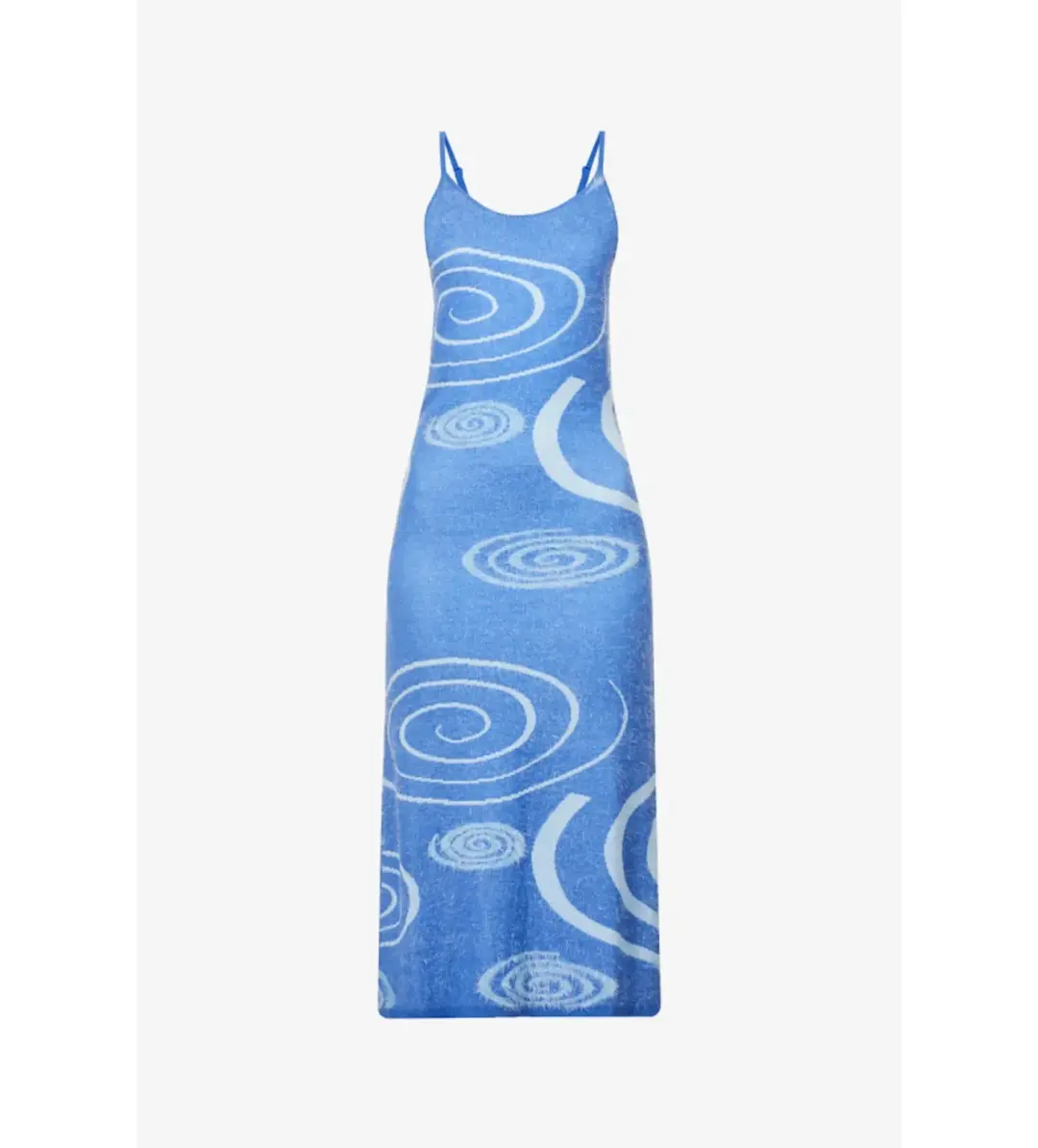 House of Sunny Galaxy Hockney Midi Dress Blue Print Size 10 for rent on The Volte - main image