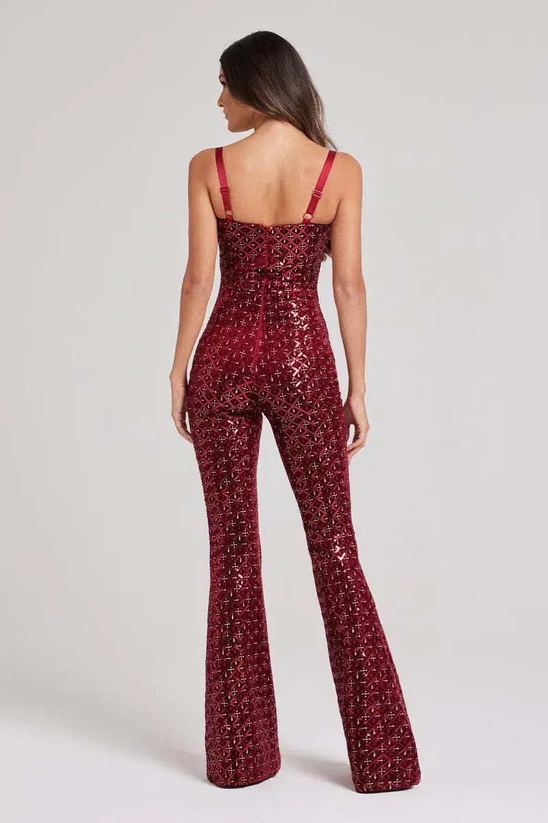 Nadine Merabi Hailey Jumpsuit Red Size S / UK 8 - Image 6