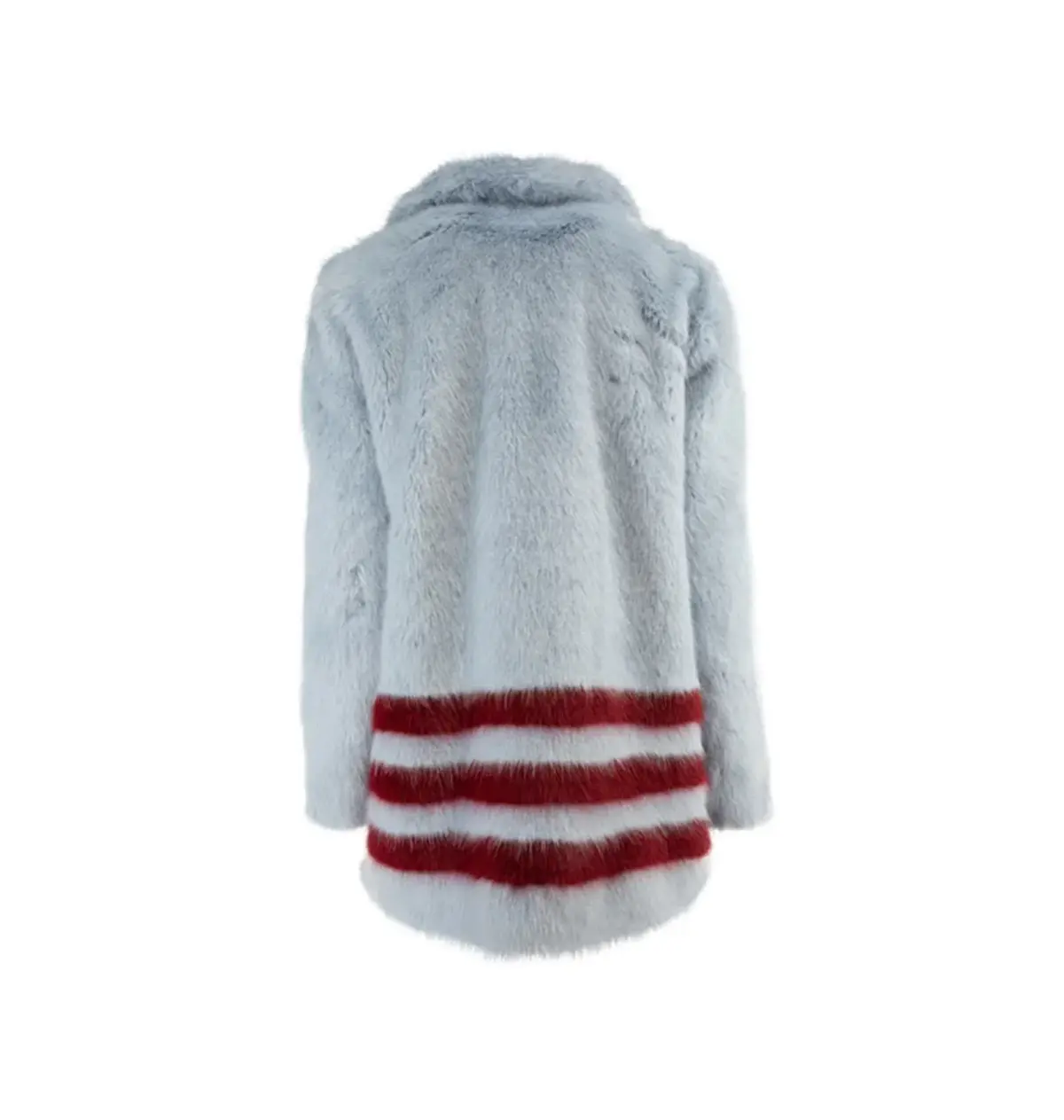 Shrimps Dulcie Faux Fur Coat Blue Size 12 - Image 4