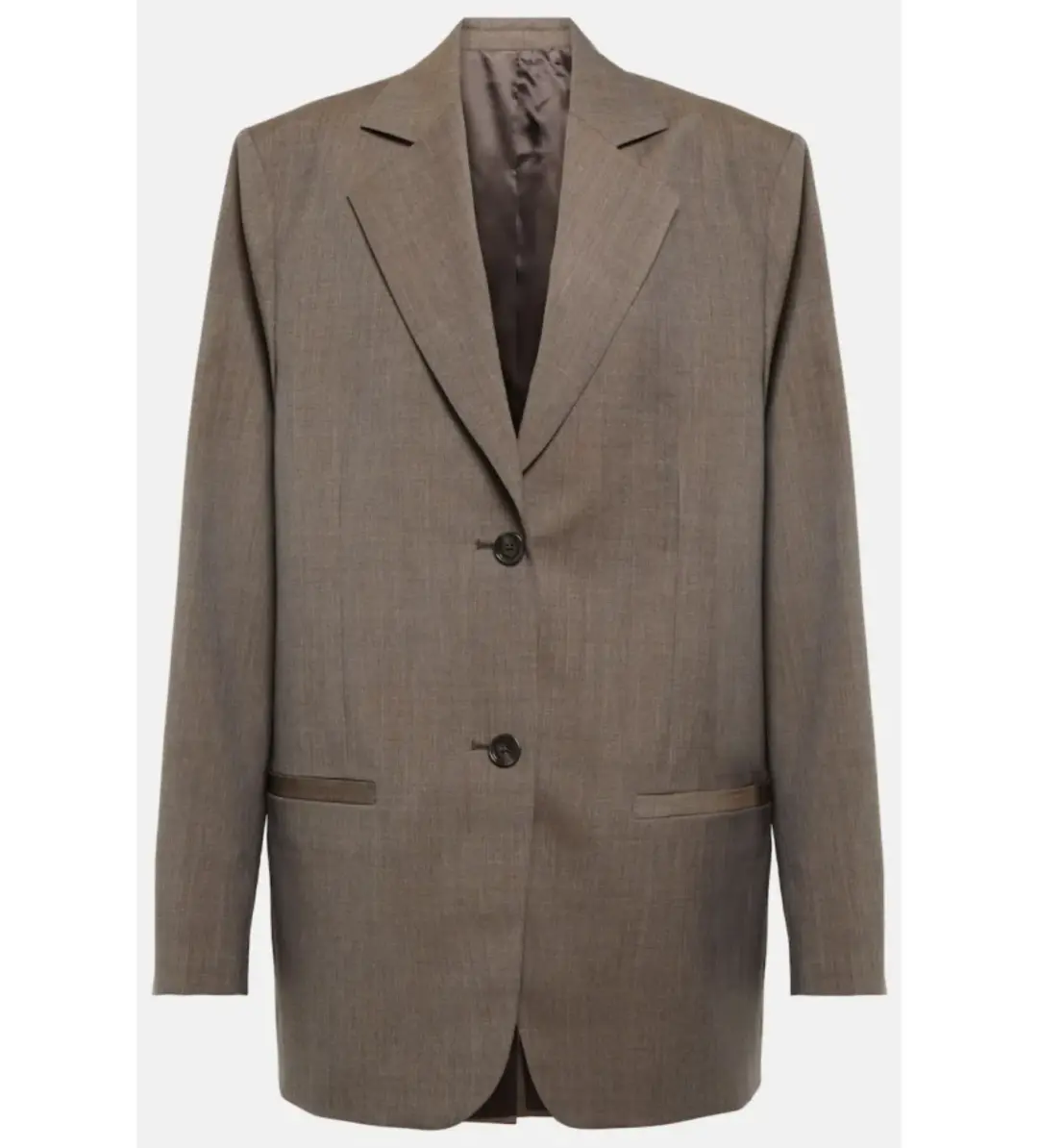 Totême Wool Blazer Brown Size 10 for rent on The Volte - main image