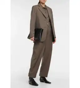 Totême Wool Blazer Brown Size 10 for rent on The Volte - image 1