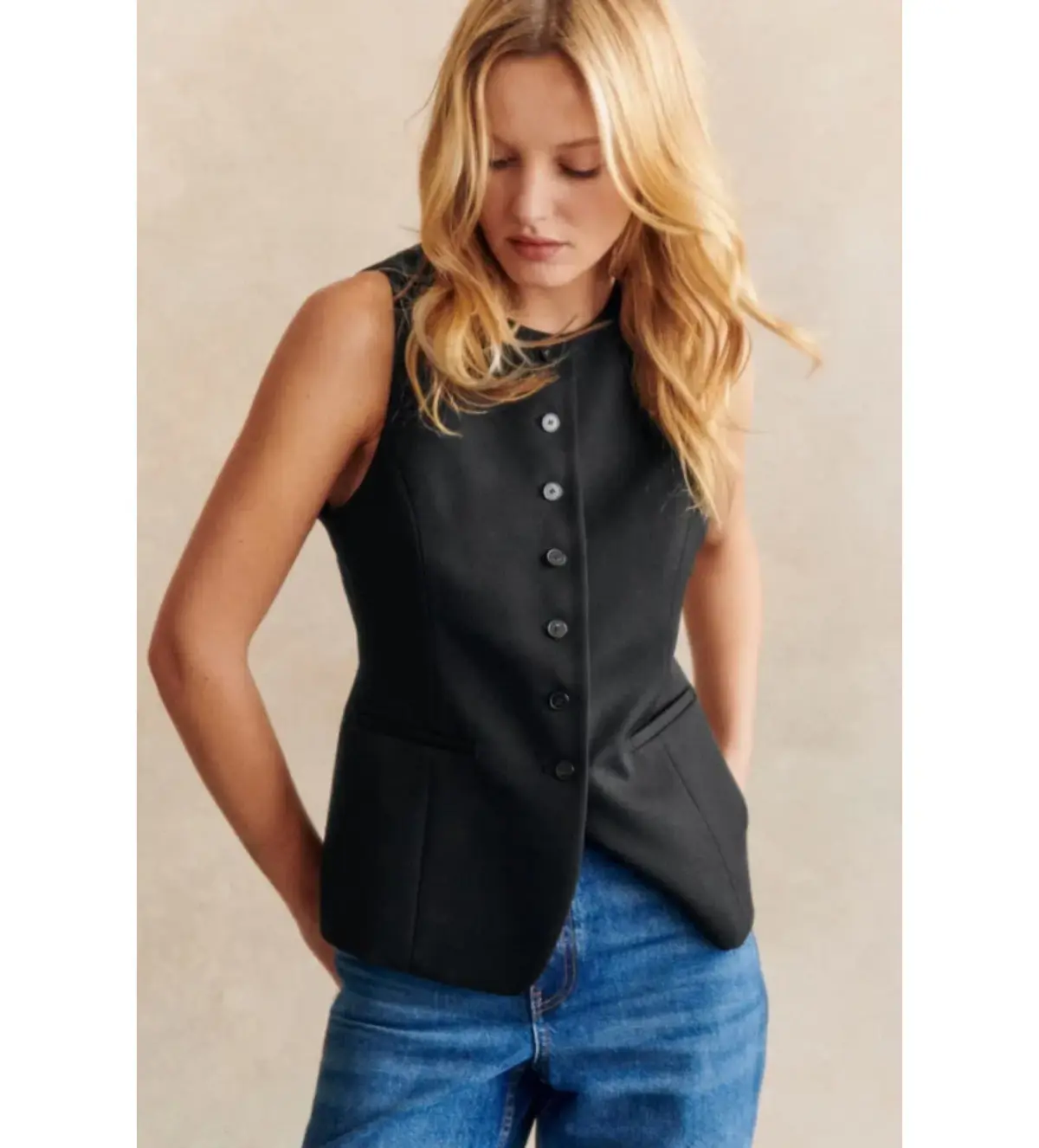 Sezane Reda Jacket Black Size 12 - Image 1