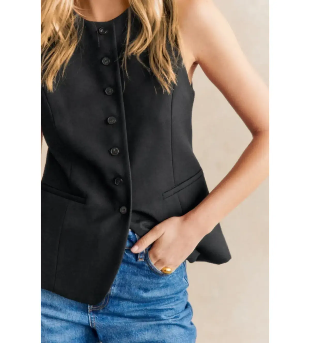 Sezane Reda Jacket Black Size 12 - Image 2