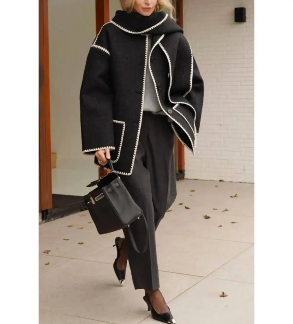 Totême Rent Scarf Jacket Black Size 10 - Image 1