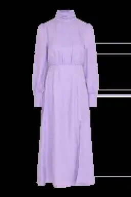 Olivia Rubin Gwen Midi Dress Lilac Size UK 12 for rent on The Volte - image 4